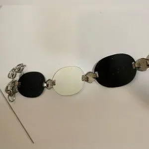 60s VTG Black and White Chain Belt Vintage | Accessories | 6s Vtg Black And White Chain Belt  main image 2